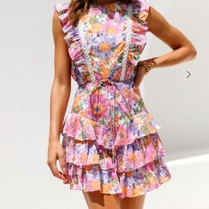 Selfie Leslie/ Hello Molly SPARKS ARE FLYING DRESS MULTI